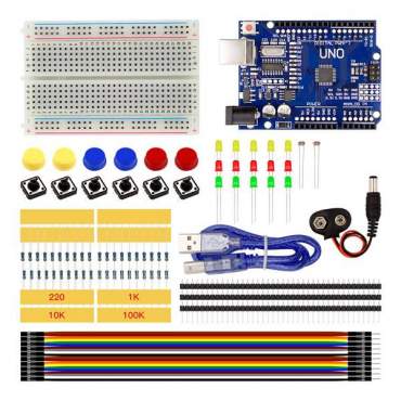 Kit Avanzado Arduino Uno R3 Compatible Aprendizaje Robótica y Proyectos -  Electronilab